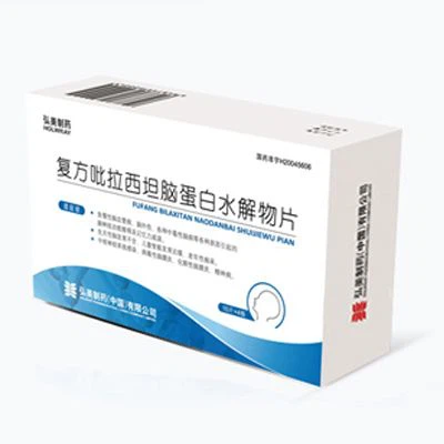 Samsett Piracetam og Cerebroprotein Hydrolyzate töflur